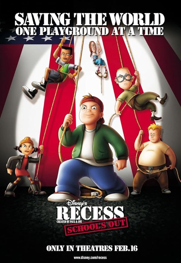 دانلود انیمیشن زنگ تفریح مدرسه Recess Schools Out 2001